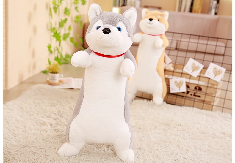 1pc 60cm Cute Corgi Dog Plush Toys Soft Kawaii Animal Cartoon Dog Stuffed Plush Sofa Pillow Lovely Christmas Presents for Kids