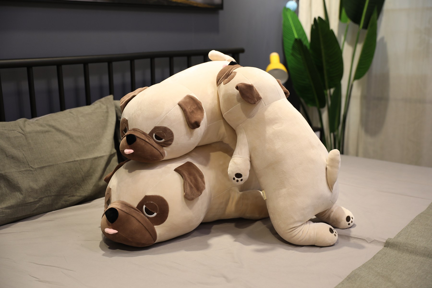 Hot 55-90cm Big Size New Cute Animal Kawaii Pug Dog Plush Toys Sleep Pillow Kids Birthday Gift Child Girl Xmas Valentine's