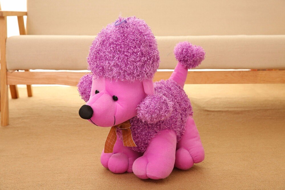 1pc 20cm Simulation Plush Poodle Dog Toy Stuffed Animal Dolls Cute Gift Toy Kids Baby Sleeping Appease Doll Valentine Present