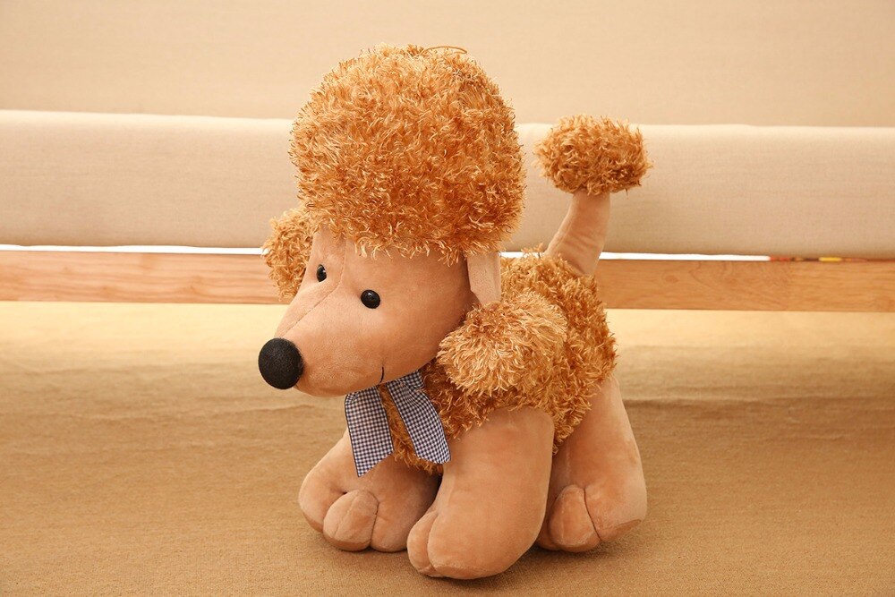 1pc 20cm Simulation Plush Poodle Dog Toy Stuffed Animal Dolls Cute Gift Toy Kids Baby Sleeping Appease Doll Valentine Present