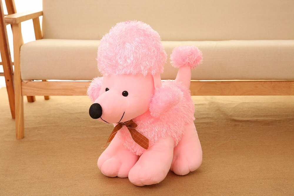 1pc 20cm Simulation Plush Poodle Dog Toy Stuffed Animal Dolls Cute Gift Toy Kids Baby Sleeping Appease Doll Valentine Present