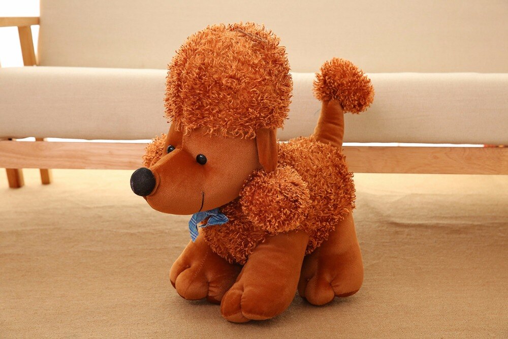 1pc 20cm Simulation Plush Poodle Dog Toy Stuffed Animal Dolls Cute Gift Toy Kids Baby Sleeping Appease Doll Valentine Present