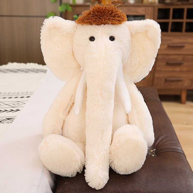 70cm Soft Long Nose Plush Elephant Doll Lovely Stuffed Animal Plush Toys for Children Kids Sleeping Pillow Baby Accompany Doll