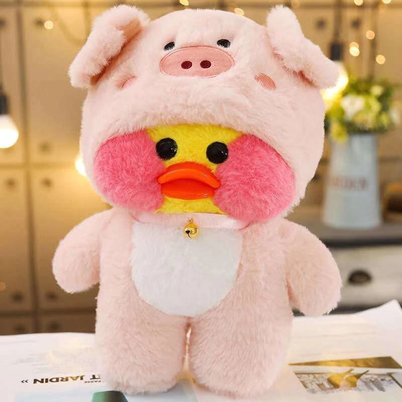 30cm Korean Netred Wearing Hyaluronic Acid Little Yellow Duck Doll Ducks Lalafanfan Ducks Plush soft Toys Ducks Doll Birthday Gi