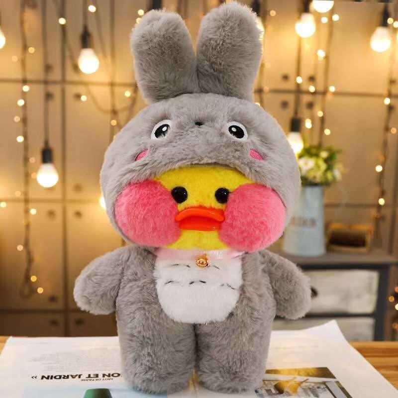 30cm Korean Netred Wearing Hyaluronic Acid Little Yellow Duck Doll Ducks Lalafanfan Ducks Plush soft Toys Ducks Doll Birthday Gi