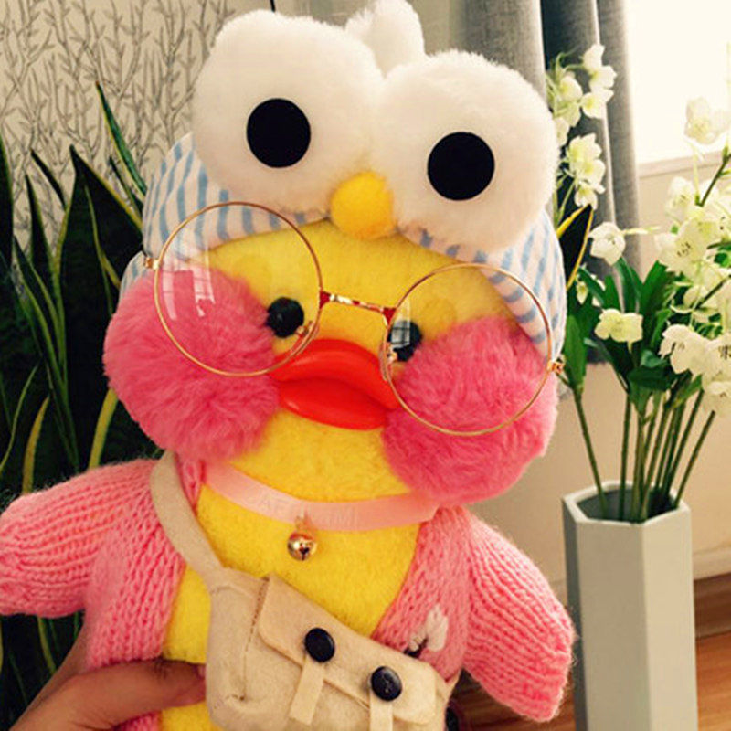 30cm Korean Netred Wearing Hyaluronic Acid Little Yellow Duck Doll Ducks Lalafanfan Ducks Plush soft Toys Ducks Doll Birthday Gi