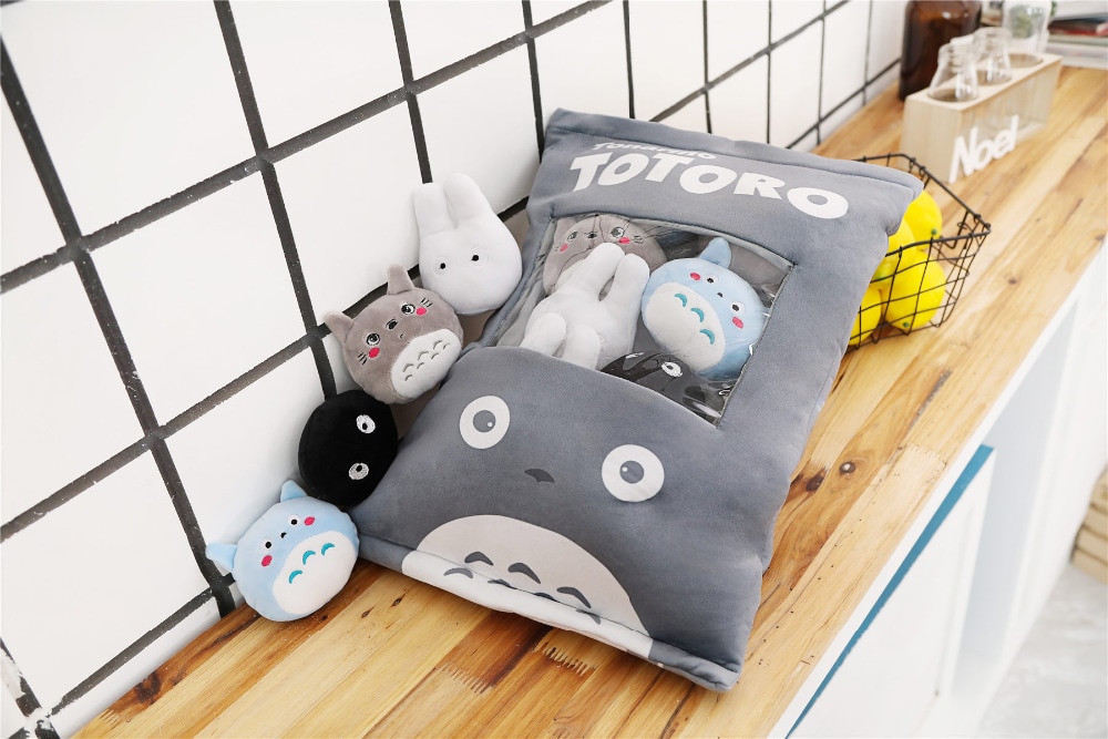 Cartoon Totoro Snack Soft Stuffed Plush Pillow Plushstore Com World Of Plushies