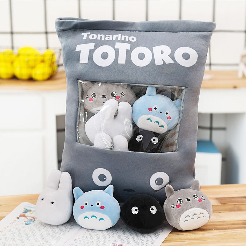 Cartoon Totoro Snack Soft Stuffed Plush Pillow Plushstore Com World Of Plushies