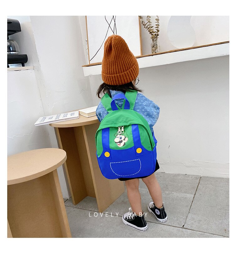 Super Mario Children's Bags Mario Brors Children's School Bags Backpacks Boys and Girls Cartoon Cute Outing Bags Birthday Gifts
