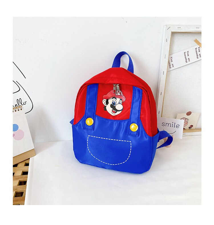 Super Mario Children's Bags Mario Brors Children's School Bags Backpacks Boys and Girls Cartoon Cute Outing Bags Birthday Gifts