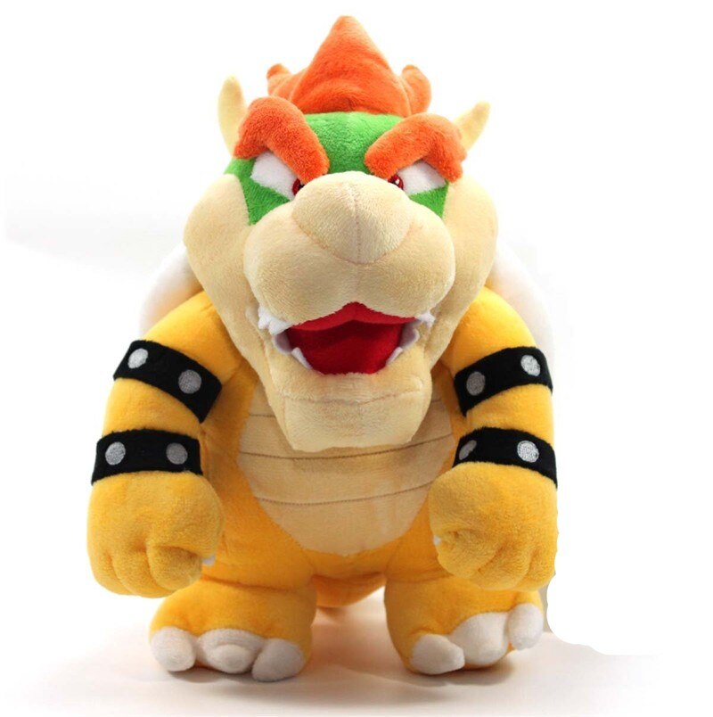 [ Funny] Catoon Film anime 10" 26cm Bowser dragon Soft Stuffed Plush Toy doll model baby kids best gift