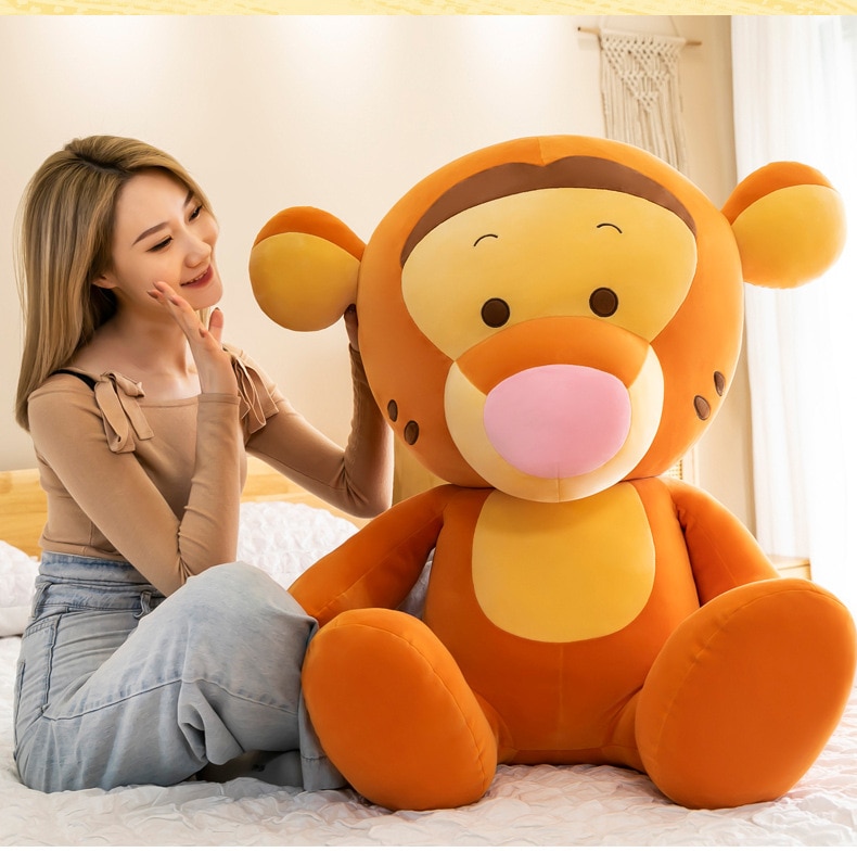 New Disney Series Dolls Tigger Plush Toy Pillow Accompanying Children Valentine's Day Birthday Gift Naughty Tiger