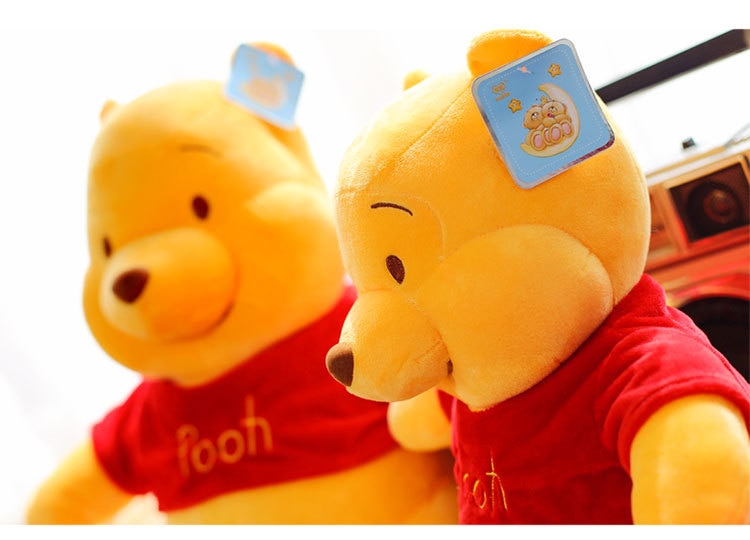 Disney Winnie The Pooh Plush Doll Toy Cartoon Winnie Pooh Bear Original Soft Stuffed Plush Toy Pillow Kids Birthday Gifts