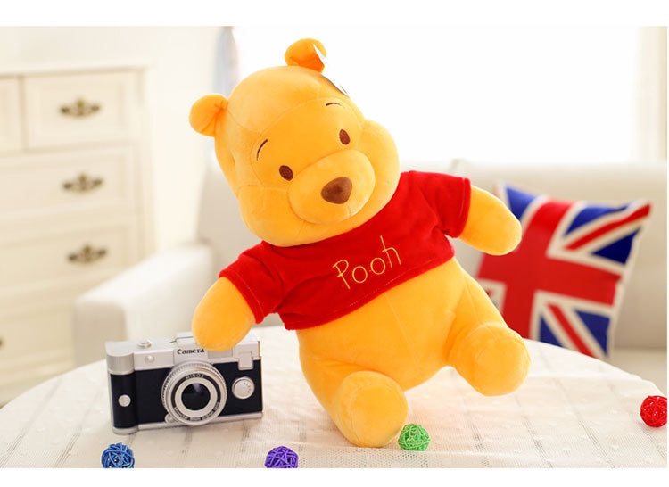 Disney Winnie The Pooh Plush Doll Toy Cartoon Winnie Pooh Bear Original Soft Stuffed Plush Toy Pillow Kids Birthday Gifts