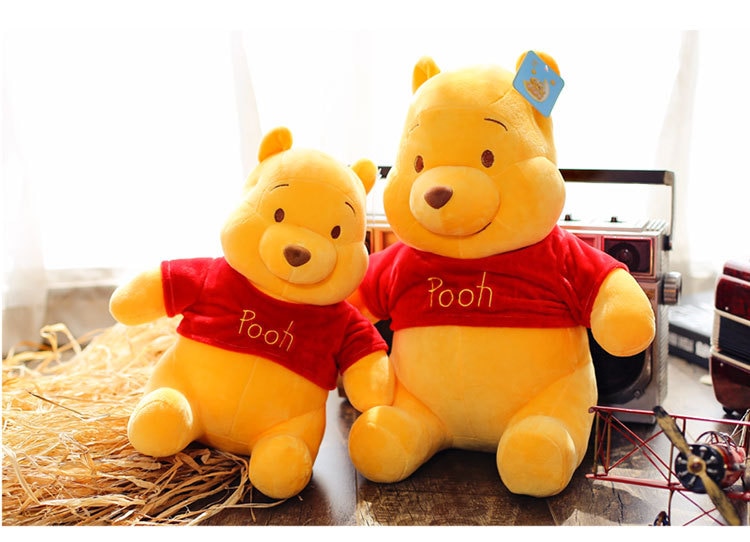 Disney Winnie The Pooh Plush Doll Toy Cartoon Winnie Pooh Bear Original Soft Stuffed Plush Toy Pillow Kids Birthday Gifts
