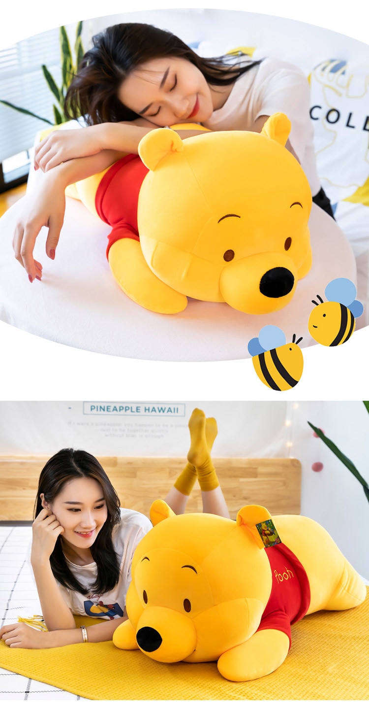 Disney Winnie The Pooh Pillow Toy Soft Plush Doll Cute Cartoon Anime Bear Animal Children's Boy Girl Kid Birthday Festival Gift