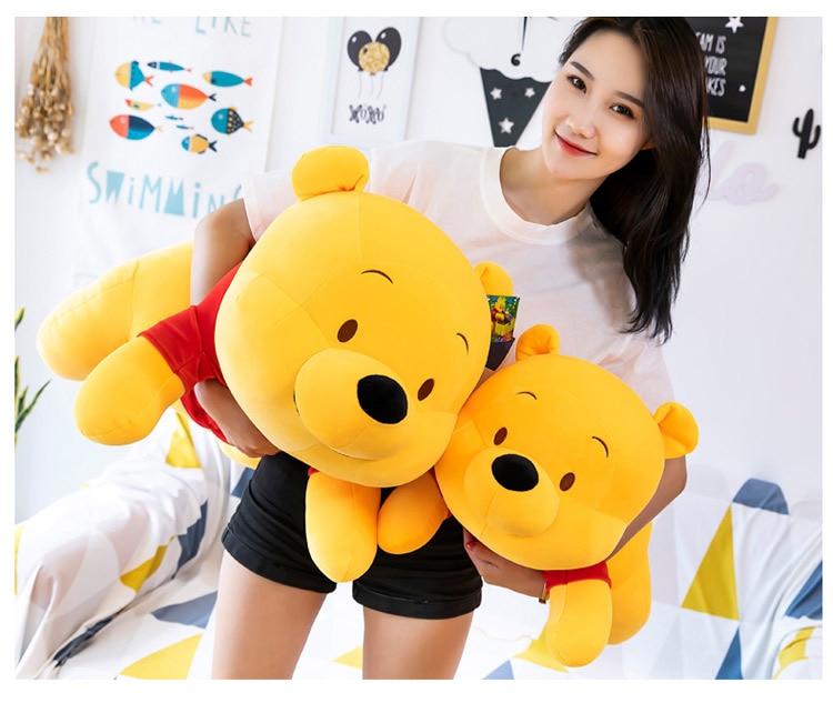 Disney Winnie The Pooh Pillow Toy Soft Plush Doll Cute Cartoon Anime Bear Animal Children's Boy Girl Kid Birthday Festival Gift