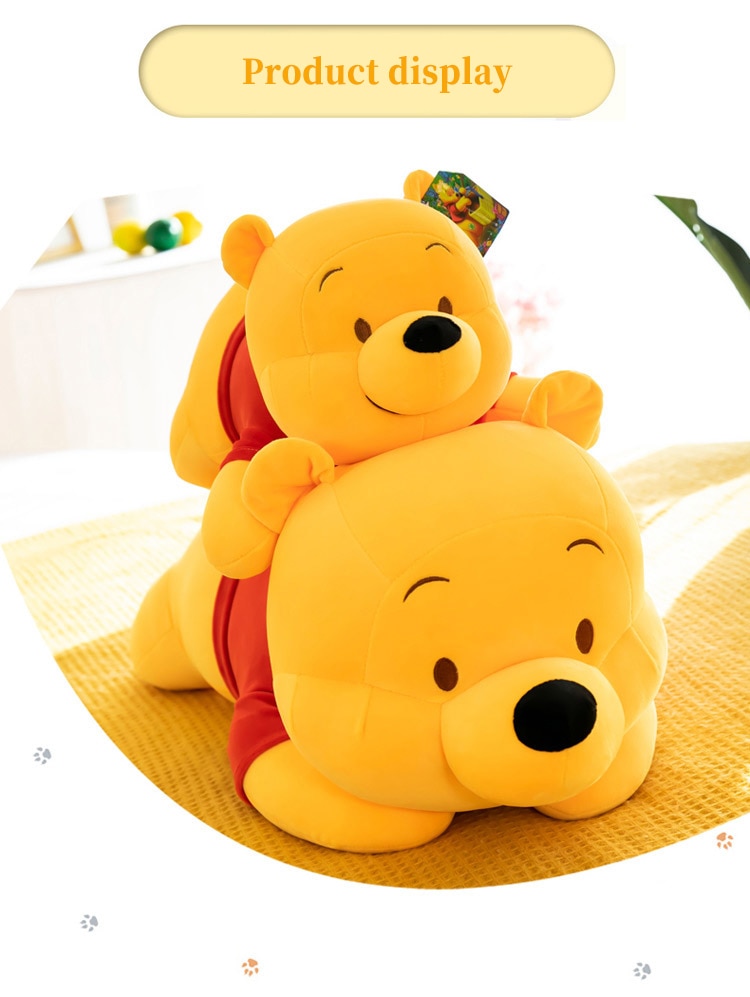 Disney Winnie The Pooh Pillow Toy Soft Plush Doll Cute Cartoon Anime Bear Animal Children's Boy Girl Kid Birthday Festival Gift