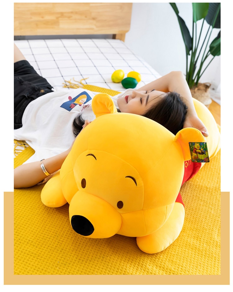 Disney Winnie The Pooh Pillow Toy Soft Plush Doll Cute Cartoon Anime Bear Animal Children's Boy Girl Kid Birthday Festival Gift