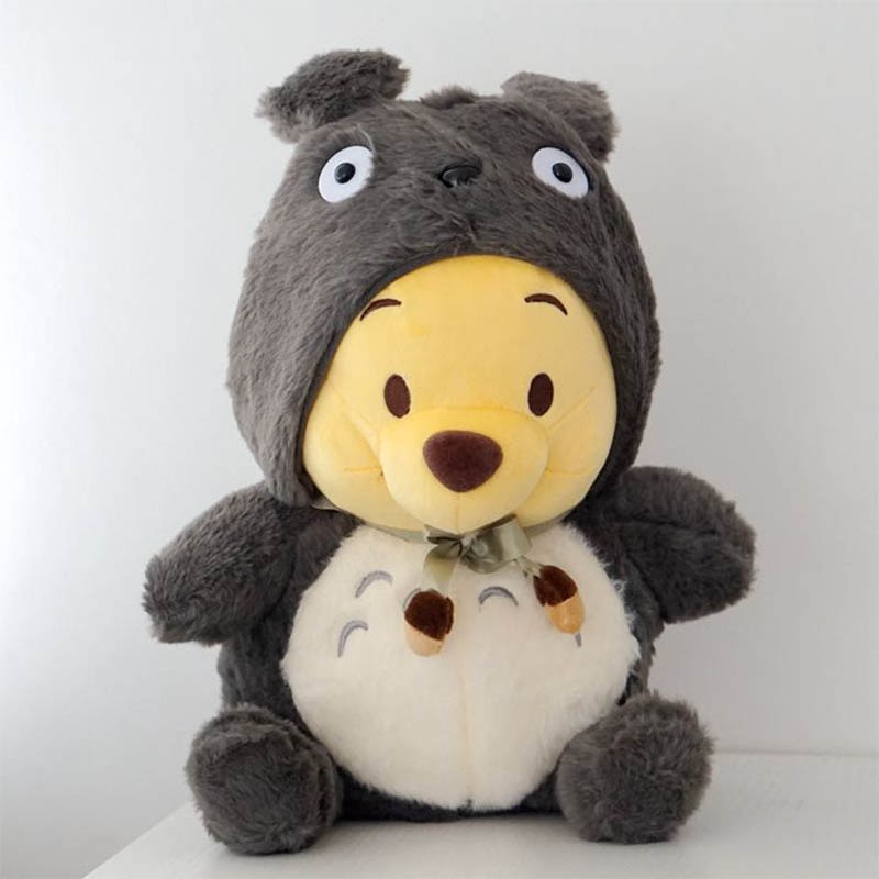 Anime Plush Doll Chubby Pooh Bear Cosplay Totoro Stuffed Plush Toys Kawaii Winnie the Pooh Plush Dolls Gifts for Children Kids
