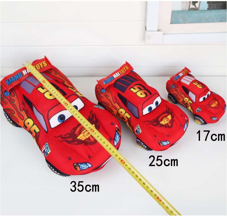 New 17cm Disney Racing Story Lightning McQueen Car Plush Toy Kawaii Car Toy Birthday Stuffed Toys Gift Dolls For Childrens
