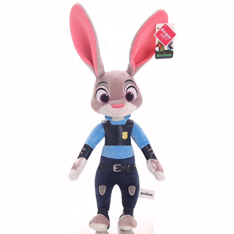40/50cm Disney Movie Zootopia Stuffed Toys Cartoon Plushie Cute Nick Wilde Rabbit Judy Hopps Anime Plush Dolls Childrens Gift