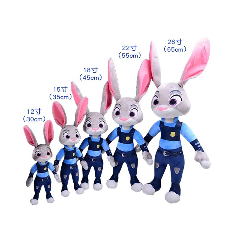 40/50cm Disney Movie Zootopia Stuffed Toys Cartoon Plushie Cute Nick Wilde Rabbit Judy Hopps Anime Plush Dolls Childrens Gift