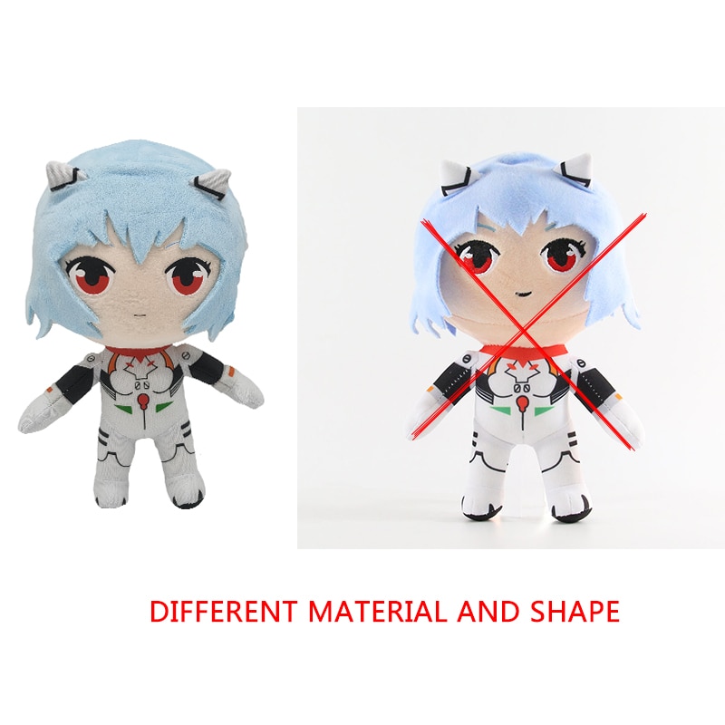Rei Plush Toys Doll Kawaii rei Plush Anime Stuffed Plush Toys Christmas Birthday Gift For Kids 20CM