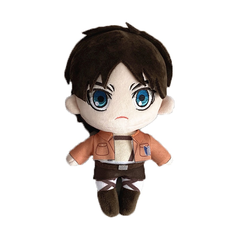 4 Kinds 20cm Attack on Titan Plush Doll Anime Cute Soft Stuffed Plush Pillow Mikasa Ackerman Plush Toys Doll Cosplay Accessories