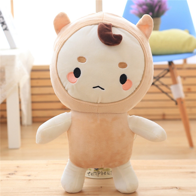 27cm / 45cm / 55cm Cute Plush Korean Dolls Soft Ghosts Kong Yu With Buckwheat Doll Toys Buckwheat Pillow Kids Gifts