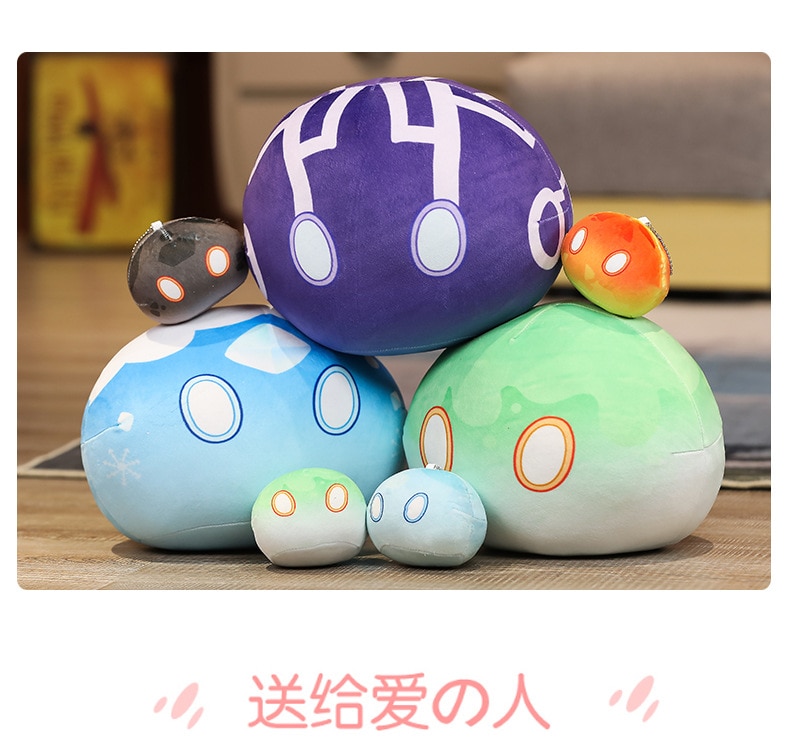 Anime Project Genshin Impact Slime Pillow Doll Women Men Kawaii Cartoon Cosplay Plush Accessories