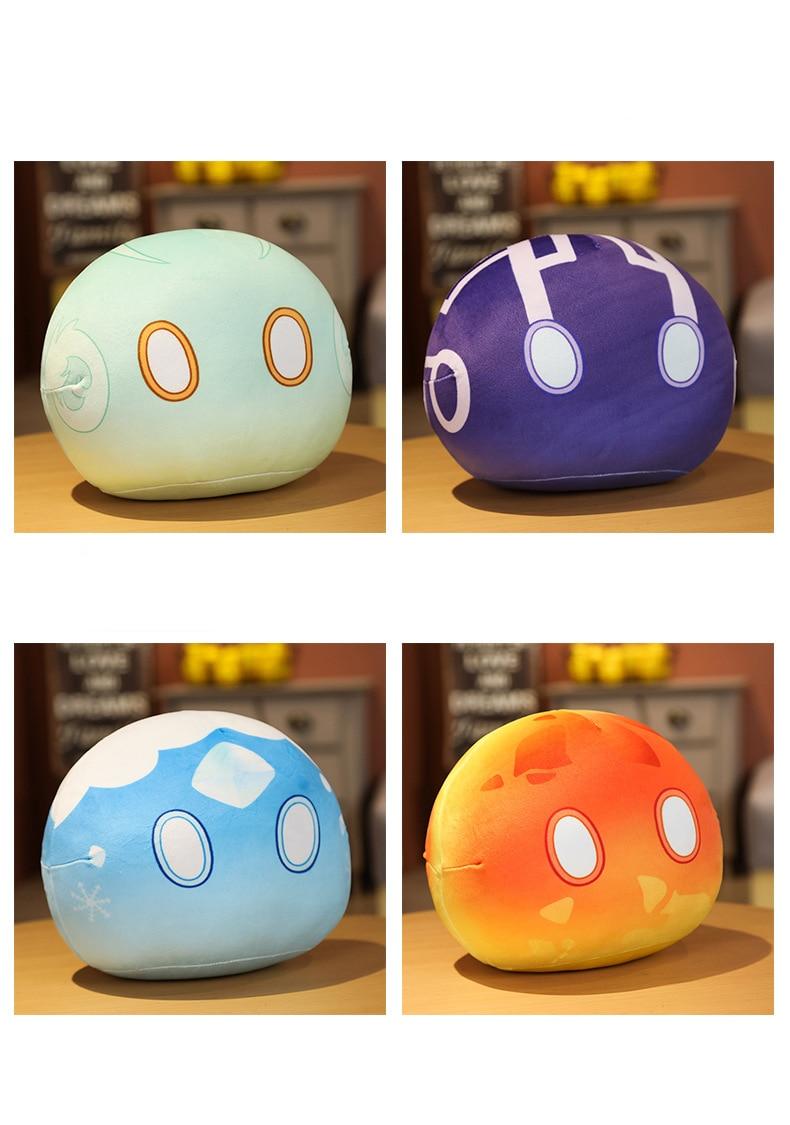 Anime Project Genshin Impact Slime Pillow Doll Women Men Kawaii Cartoon Cosplay Plush Accessories