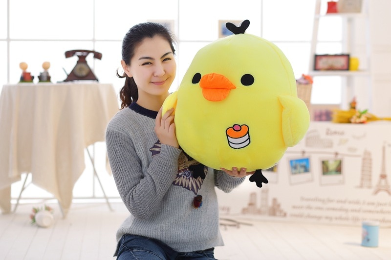 1pc Lovely Chick Plush Doll Stuffed Kids Toys for Children Chicken Rooster Cock Wedding Birthday Gifts Creative New Style 2018