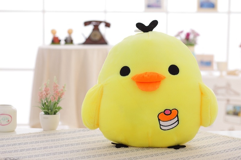 1pc Lovely Chick Plush Doll Stuffed Kids Toys for Children Chicken Rooster Cock Wedding Birthday Gifts Creative New Style 2018