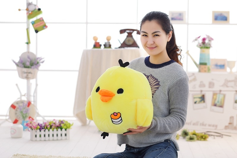 1pc Lovely Chick Plush Doll Stuffed Kids Toys for Children Chicken Rooster Cock Wedding Birthday Gifts Creative New Style 2018