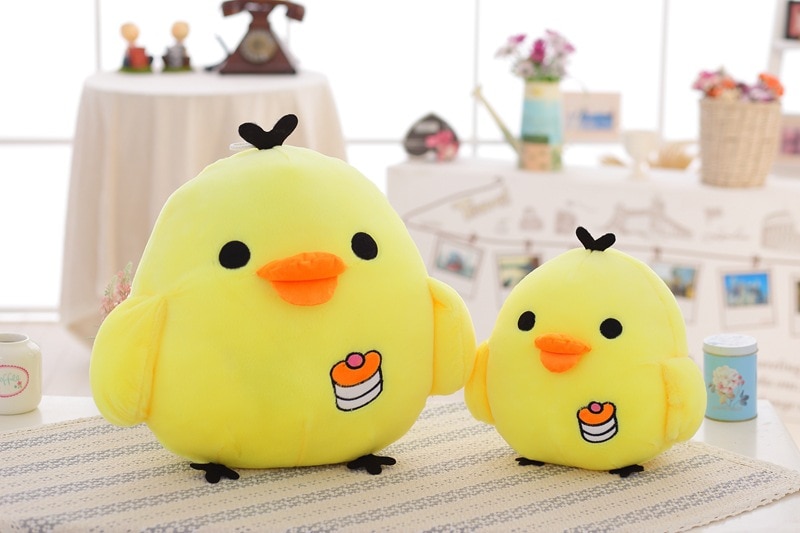 1pc Lovely Chick Plush Doll Stuffed Kids Toys for Children Chicken Rooster Cock Wedding Birthday Gifts Creative New Style 2018