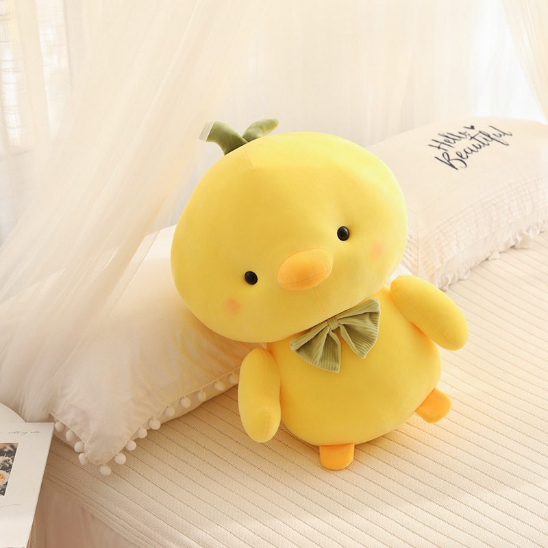 Creative Small Yellow Chick Chicken Stuffed Animal Plush Toy Cute Chicken Plush Doll Pillow Boy Girl Birthday Gifts Room Decor