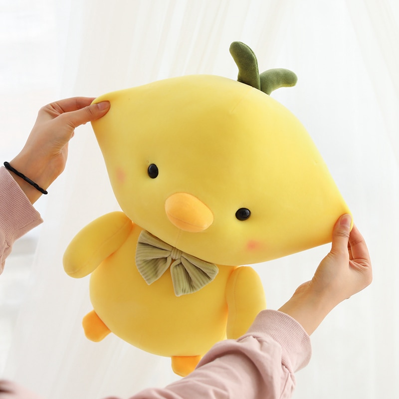 Creative Small Yellow Chick Chicken Stuffed Animal Plush Toy Cute Chicken Plush Doll Pillow Boy Girl Birthday Gifts Room Decor