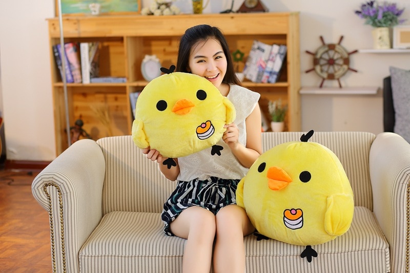 1pc 2019 new cute yellow chick high quality plush toy children toy baby boy girl birthday gift WJ129