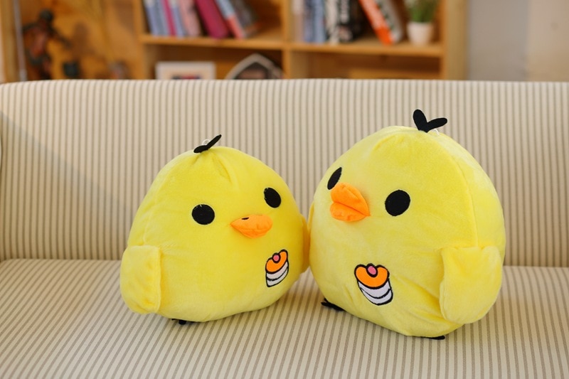 1pc 2019 new cute yellow chick high quality plush toy children toy baby boy girl birthday gift WJ129