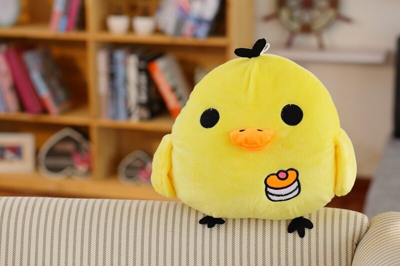 1pc 2019 new cute yellow chick high quality plush toy children toy baby boy girl birthday gift WJ129