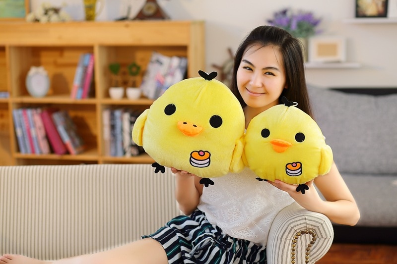 1pc 2019 new cute yellow chick high quality plush toy children toy baby boy girl birthday gift WJ129