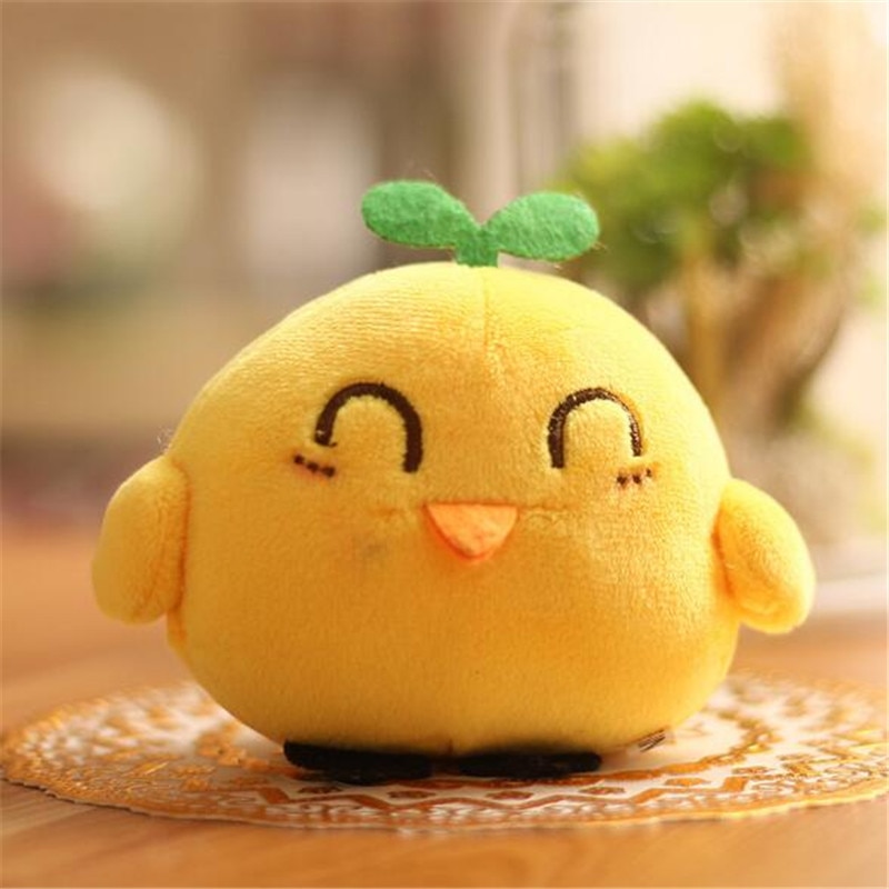 1PCS Expression Chicken Plush Toys Small Pendant Korean Version Of The Cute Chickens Stuffed Toy Activity Gift 10CM HANDANWEIRAN