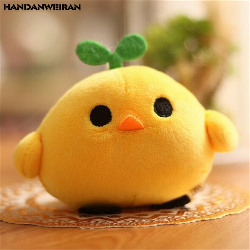 1PCS Expression Chicken Plush Toys Small Pendant Korean Version Of The Cute Chickens Stuffed Toy Activity Gift 10CM HANDANWEIRAN