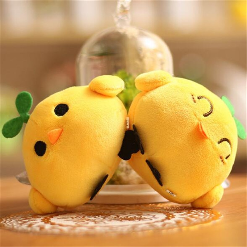 1PCS Expression Chicken Plush Toys Small Pendant Korean Version Of The Cute Chickens Stuffed Toy Activity Gift 10CM HANDANWEIRAN