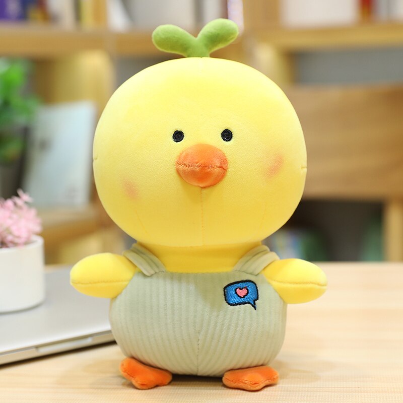 25cm High Quality Cute Cartoon Dressing Up Chicken Plush Toy Soft Stuffed Animals Doll For Kids Girls Surprise Gifts Home Decor