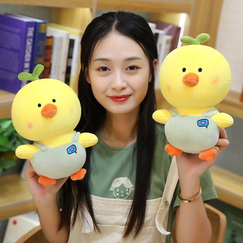 25cm High Quality Cute Cartoon Dressing Up Chicken Plush Toy Soft Stuffed Animals Doll For Kids Girls Surprise Gifts Home Decor