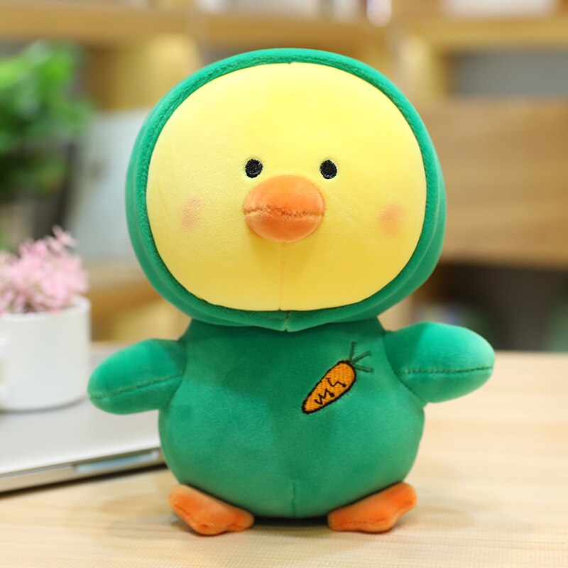 25cm High Quality Cute Cartoon Dressing Up Chicken Plush Toy Soft Stuffed Animals Doll For Kids Girls Surprise Gifts Home Decor