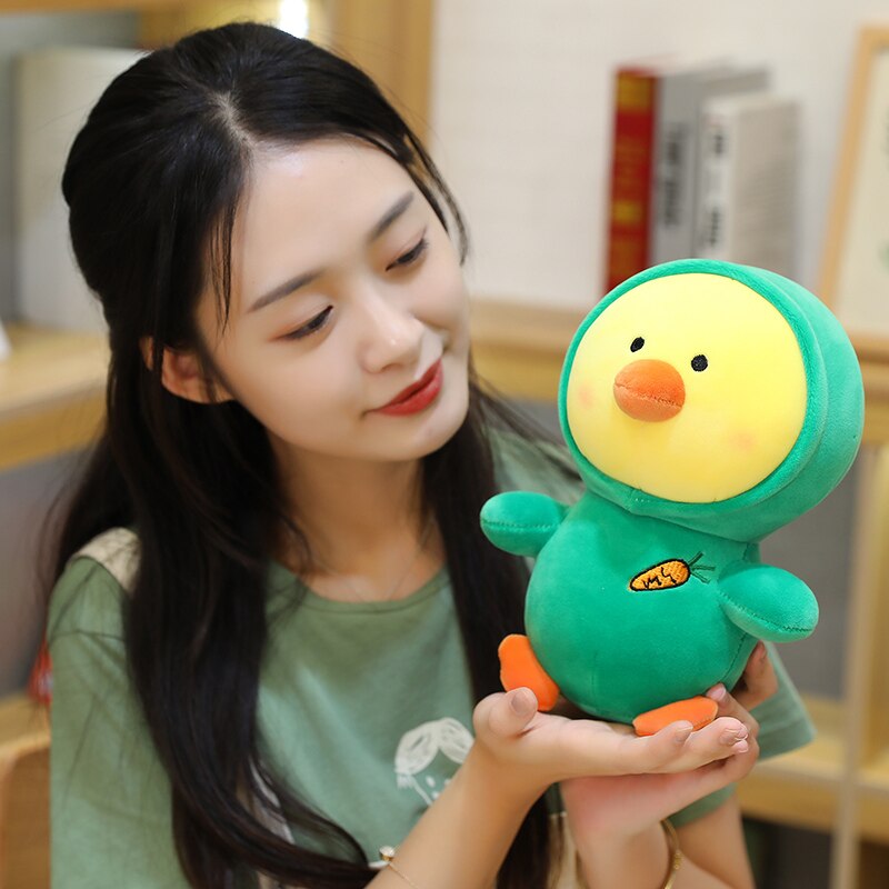 25cm High Quality Cute Cartoon Dressing Up Chicken Plush Toy Soft Stuffed Animals Doll For Kids Girls Surprise Gifts Home Decor
