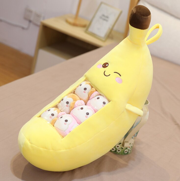 Banana Bag Pudding Soft Stuffed Plush Toy  - World of  plushies